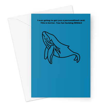 WHALE Greeting Card